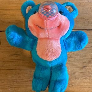 1987 Vtg. Playskool Nosy Bear balloon nose plush toy.